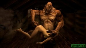 3D Hentai horror: Bị quái thú dùng tay làm tình